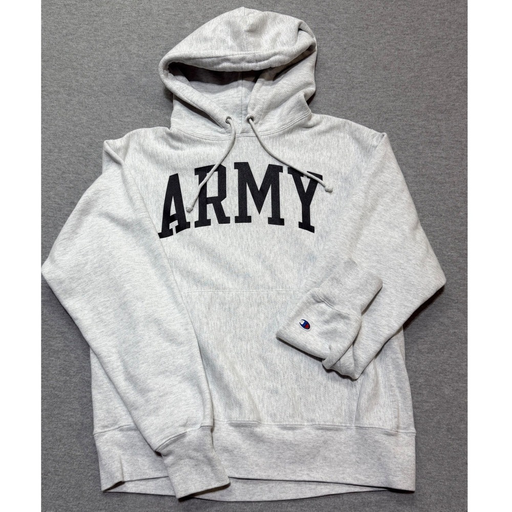 Vintage Army Champion Reverse Weave Sweatshirt Hoodie Size Men's M 90s Y2K